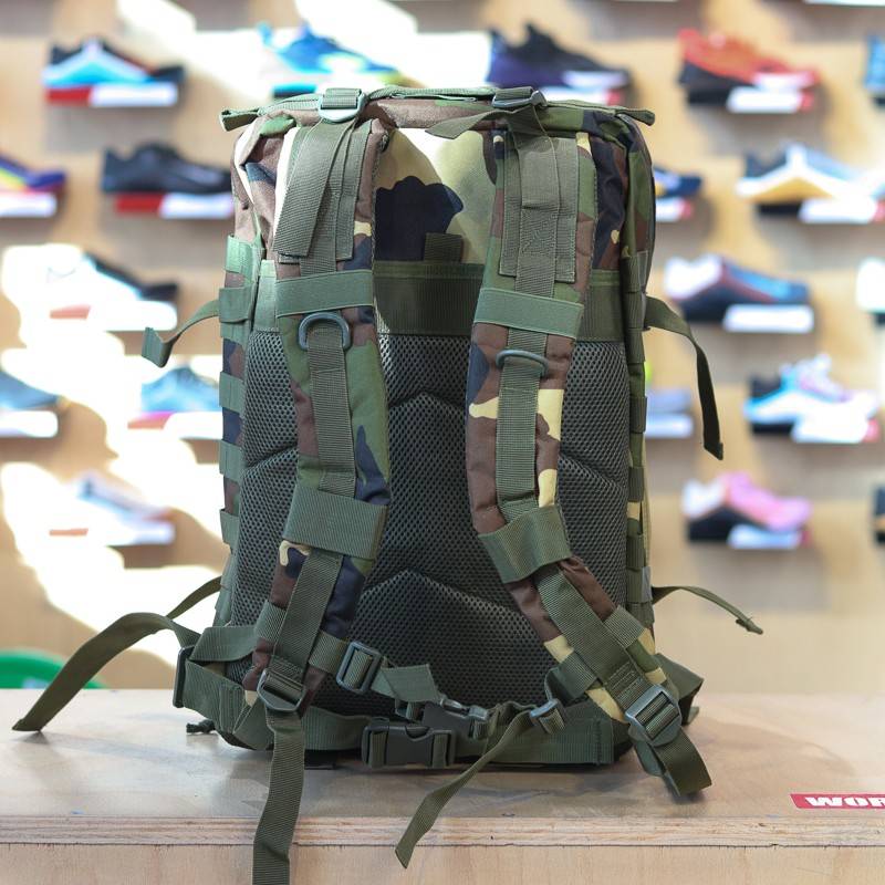Fitness backpack WORKOUT - green camo