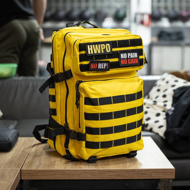 Fitness backpack WORKOUT - yellow