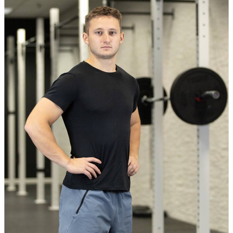 Maglietta sportiva da uomo WORKOUT - nero