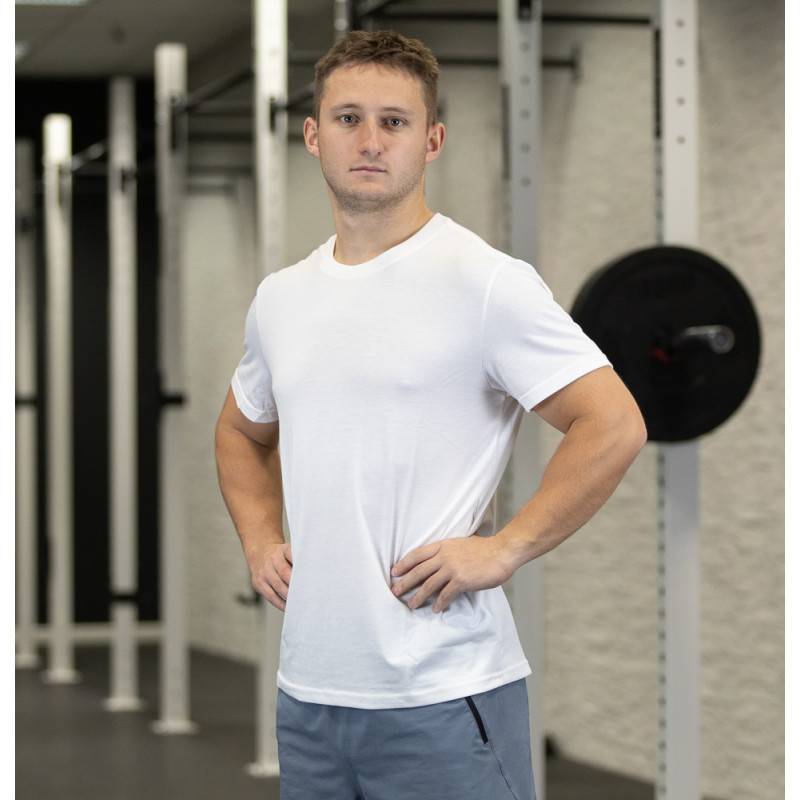 Man T-Shirt WORKOUT - weiß