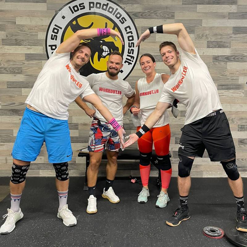 Maglietta sportiva da uomo WORKOUT - bianco