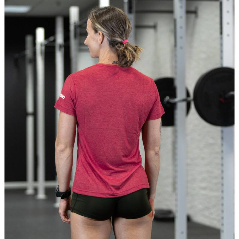 Maglietta sportiva da donna WORKOUT - rosso