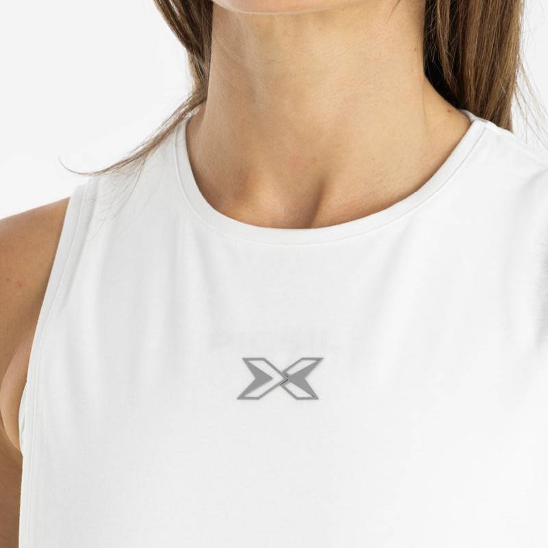 Picsil Premium ärmelloses Damen-Tank-Top - Weiß