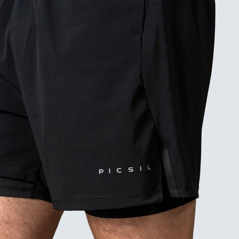 Herren Picsil Premium 2-in-1 Kompression Performance Shorts AW25