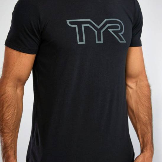 TYR tričko Ultrasoft Lightweight Tri Blend Tech Tee - black