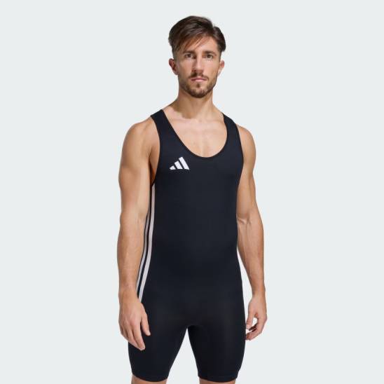 Adidas vzpěračský - powerlifterský dres černý
