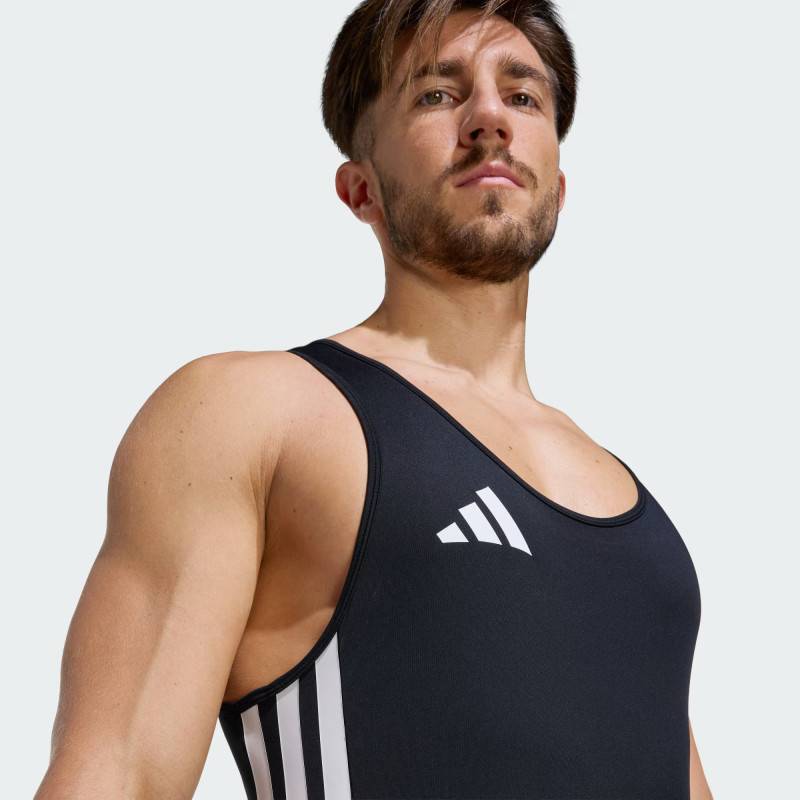 Männer Gewichtheben - Kraftdreikampf Trikot adidas schwarz