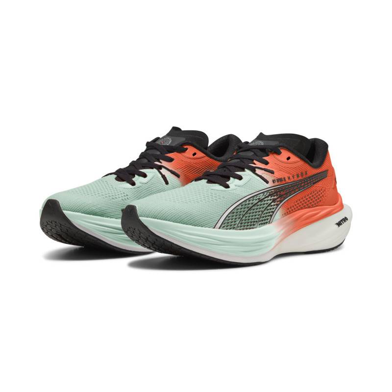 PUMA Deviate NITRO 3 HYROX AH25 Glowing Red-Mint Running Shoes