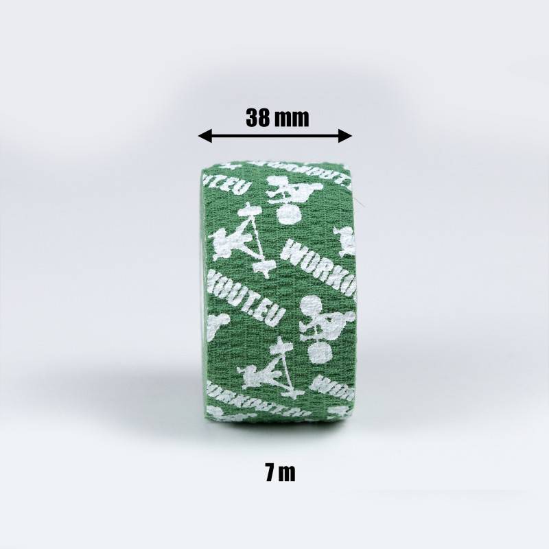 Thumb Hookgrip tape WORKOUT úzká - délka 7 m (zelená)