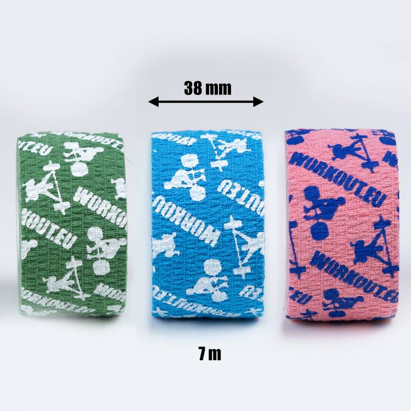 Set of 3 pieces thumb tape WORKOUT narrow - length 7 m