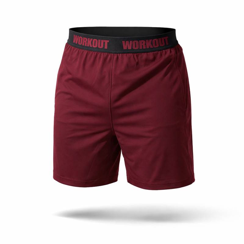 Pantaloncini da uomo WORKOUT - rosso