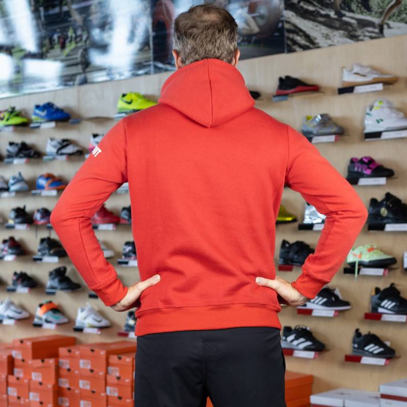 Herren Sweatshirt Weightlifting eco fleece - rot