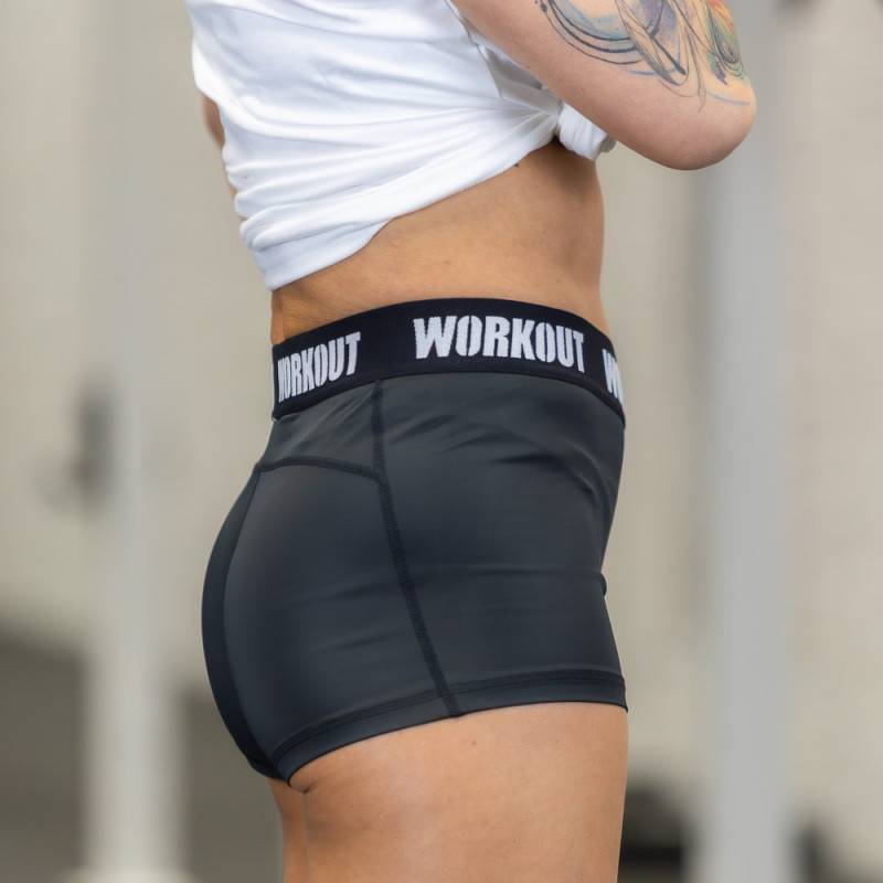Womens sports shorts WORKOUT - black