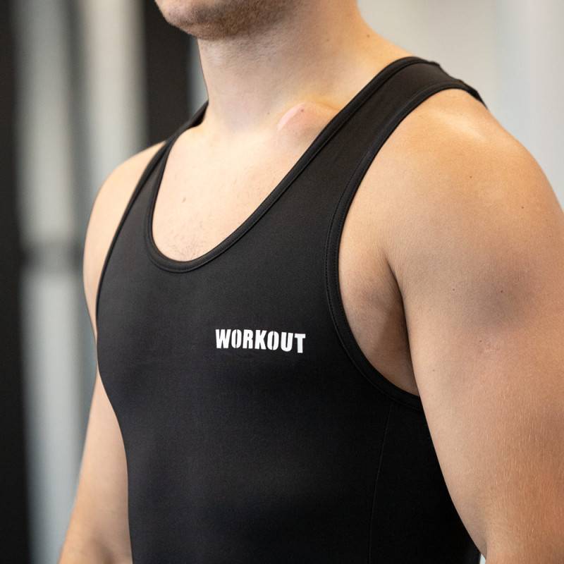 Weightlifting jersey WORKOUT 2.0 classic unisex - black