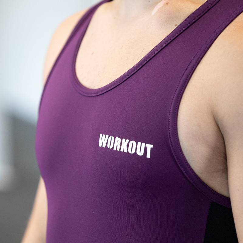 Gewichtheber-Trikot WORKOUT 2.0 classic unisex - bordeauxrot