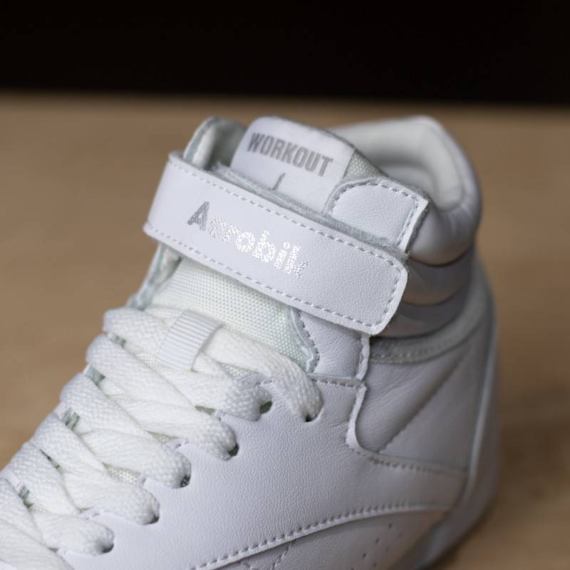 Scarpe da corsa aerobiche bianche per bambini Workout 2.0