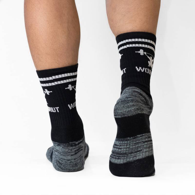 WORKOUT Logo Socks - Black