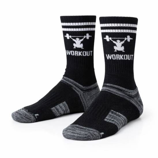 Ponožky WORKOUT logo - černé