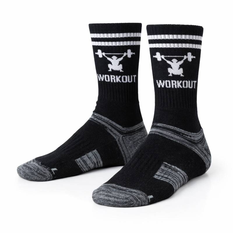 Socks WORKOUT logo - black