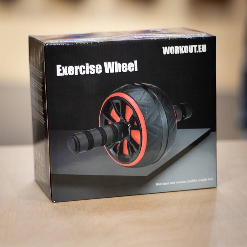 Dual Abs wheel Workout - red