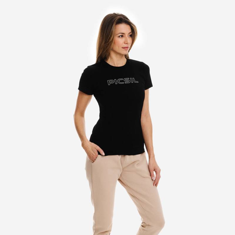 Womens Picsil Tee core 0.4 - black