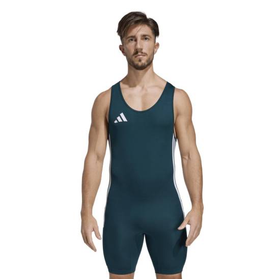 Adidas vzpěračský - powerlifterský dres zelený