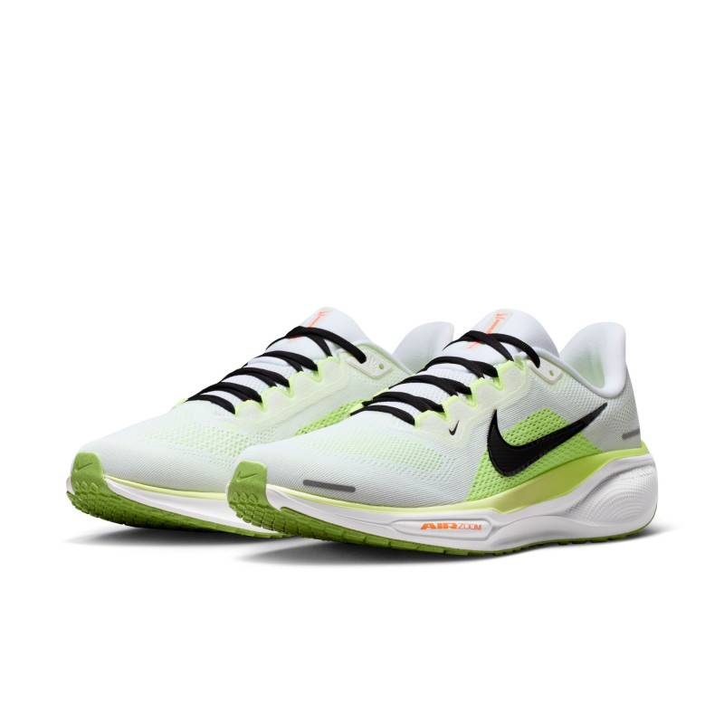 Mens Nike Pegasus 41 running shoes - white and green