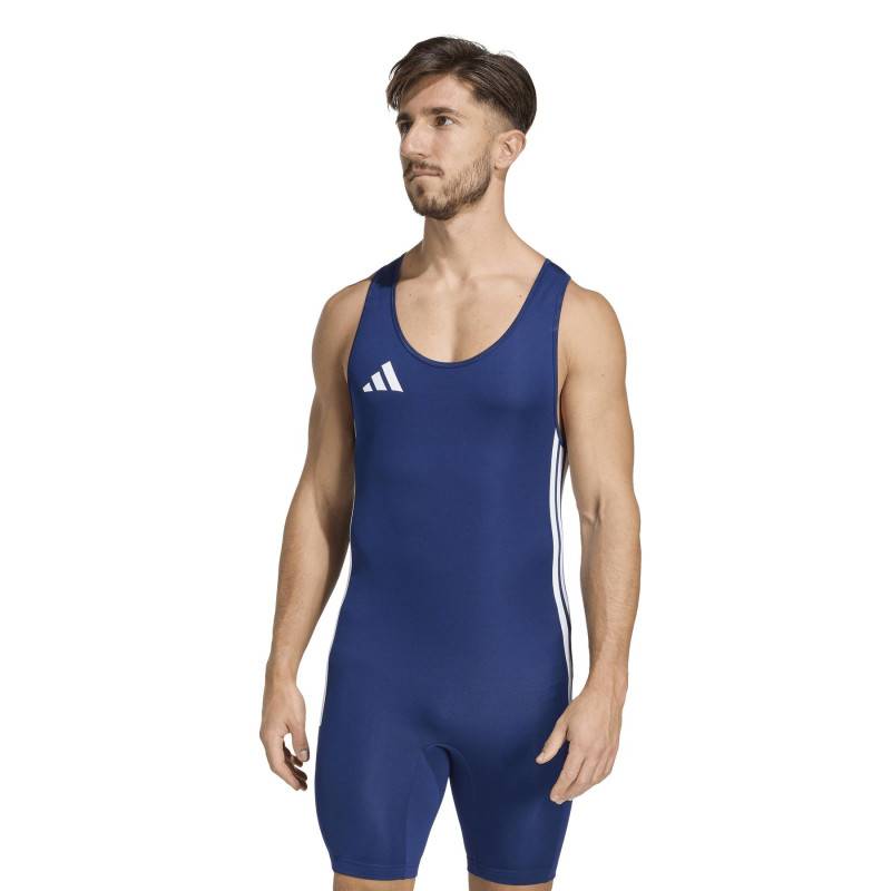 Männer Gewichtheben - Kraftdreikampf Trikot adidas blau