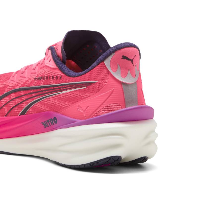 PUMA Mens Deviate NITRO 4 HYROX Pure Pink Running Shoes