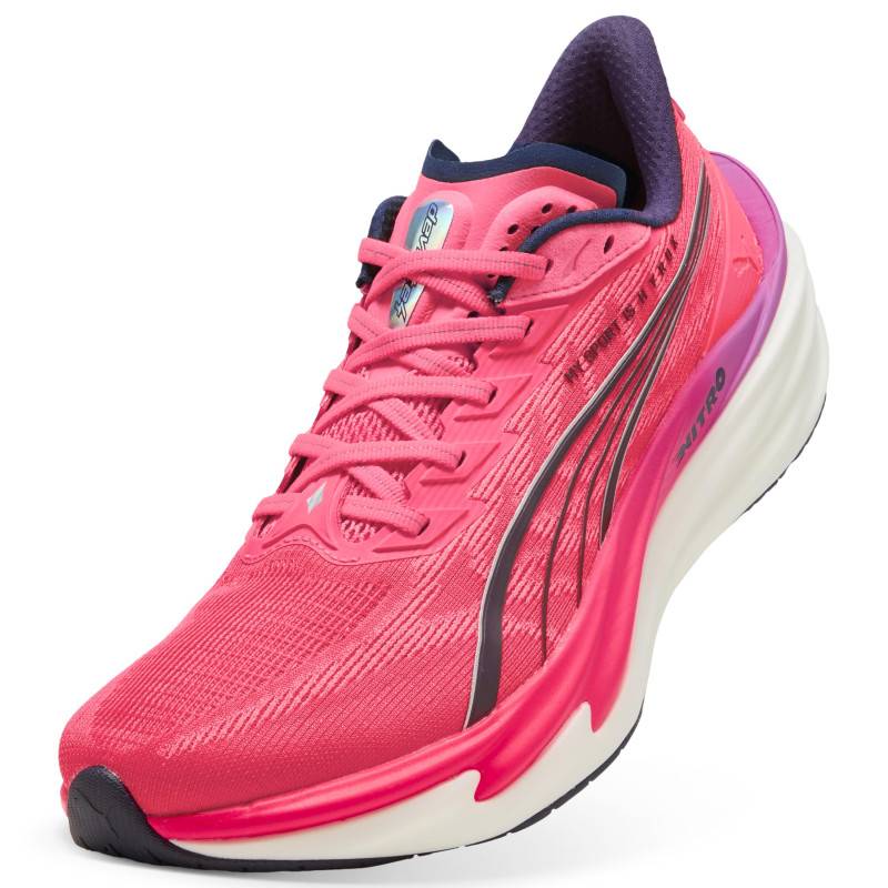 PUMA Mens Deviate NITRO 4 HYROX Pure Pink Running Shoes