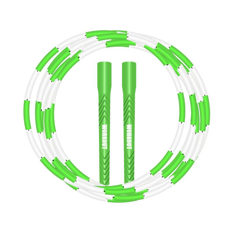 WORKOUT bead jump rope - adjustable - green