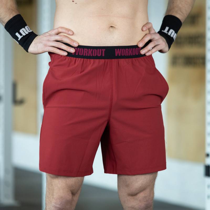 Mens WORKOUT shorts - red