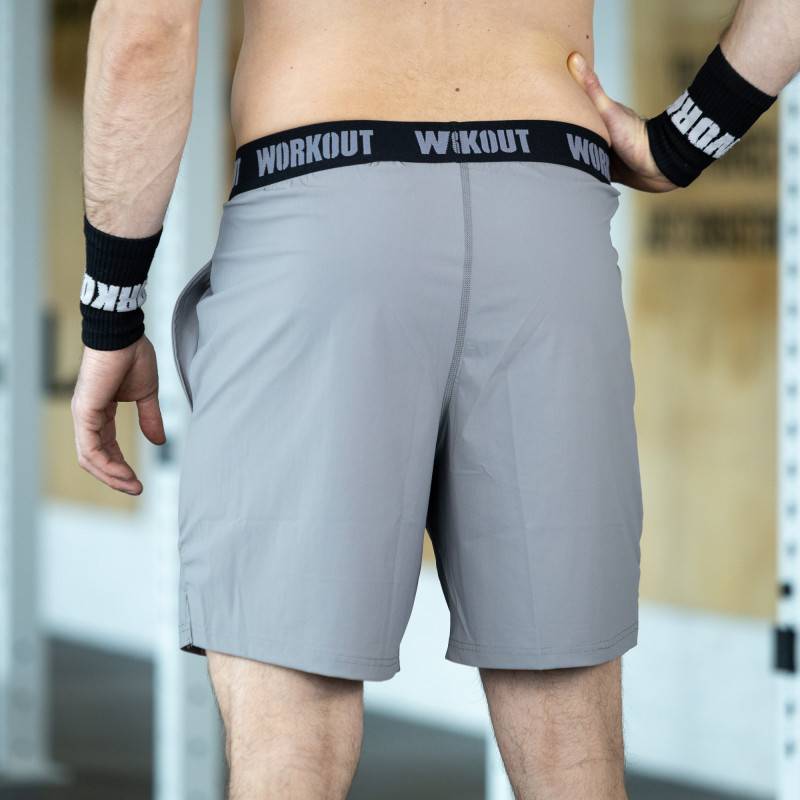 Pantaloncini da uomo WORKOUT - grigio