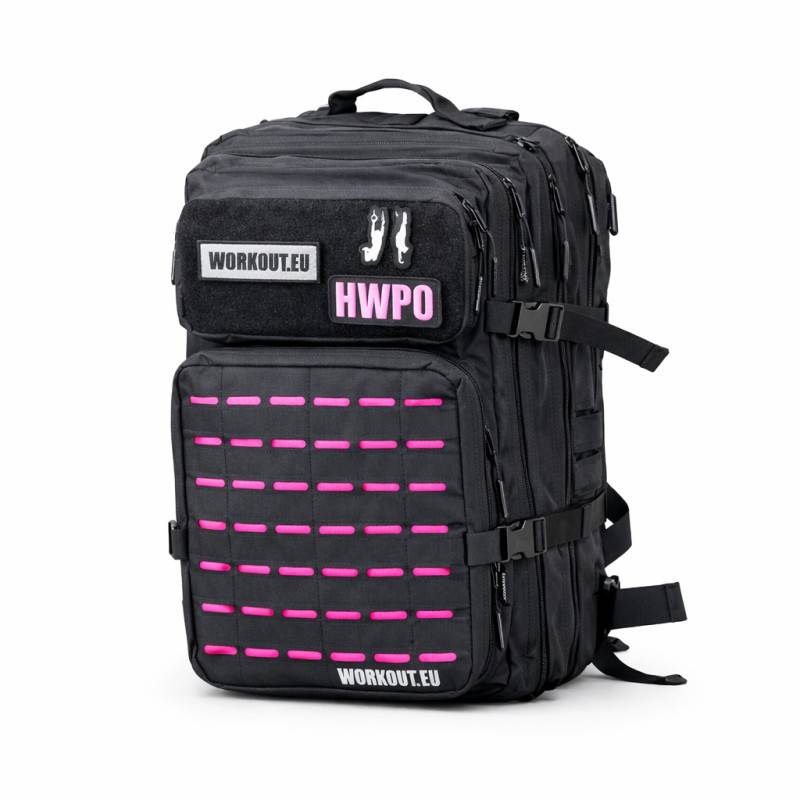 Zaino fitness WORKOUT 2.0 - nero e rosa