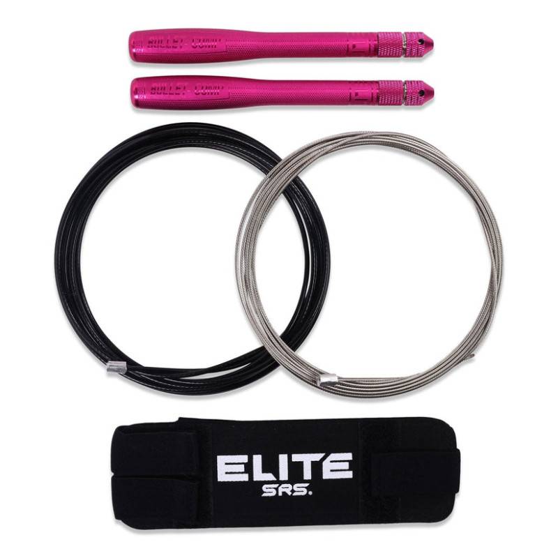 Top bullet comp Elite SRS jump rope - pink (two cables)