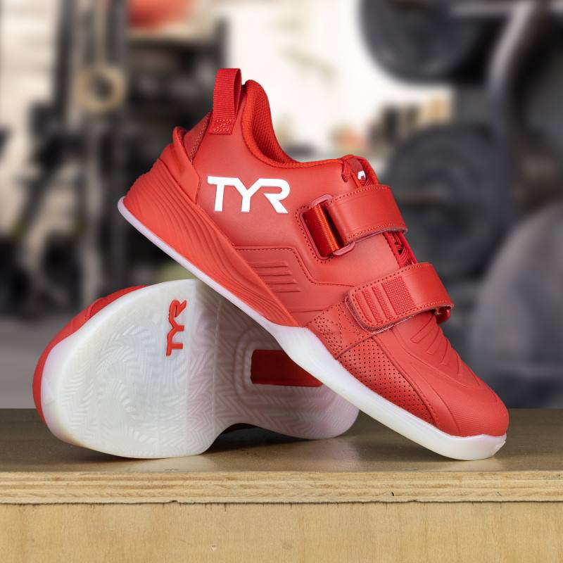 Scarpe da sollevamento pesi TYR L-2 Lifter - rosso - bianco