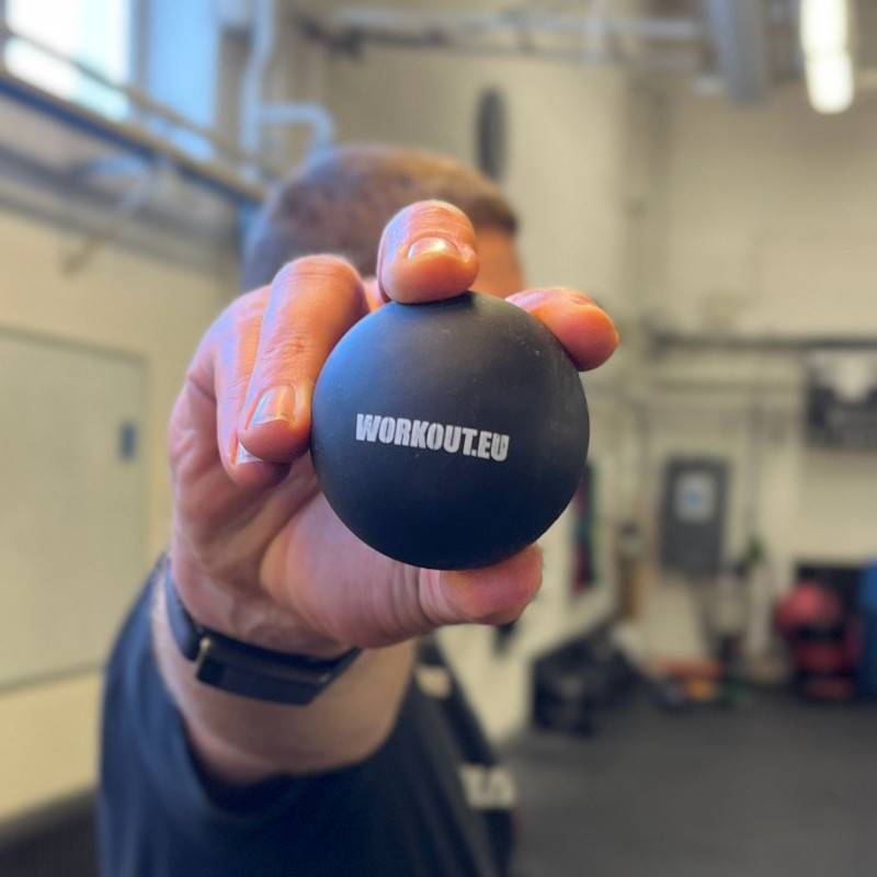 Massageball Lacrosse-Ball WORKOUT - schwarz