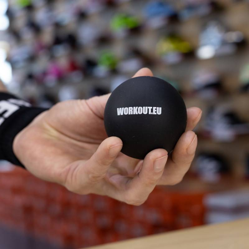 Massage ball Lacrosse ball WORKOUT - black