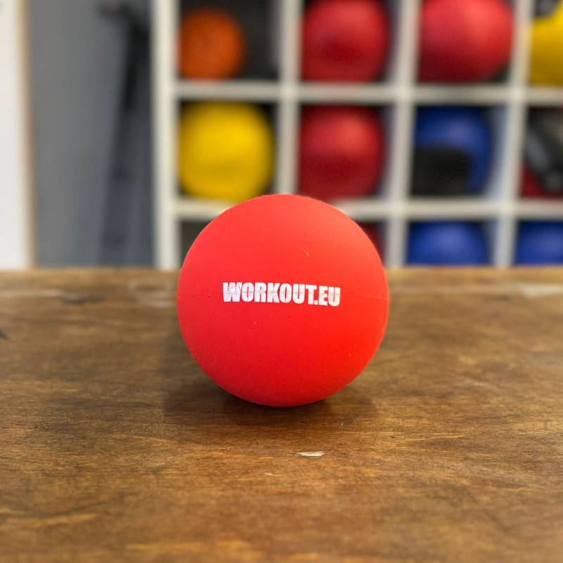 Palla da massaggio Palla da lacrosse WORKOUT - rosso