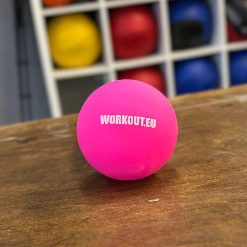 Masážní míček Lacrosse ball WORKOUT - růžový