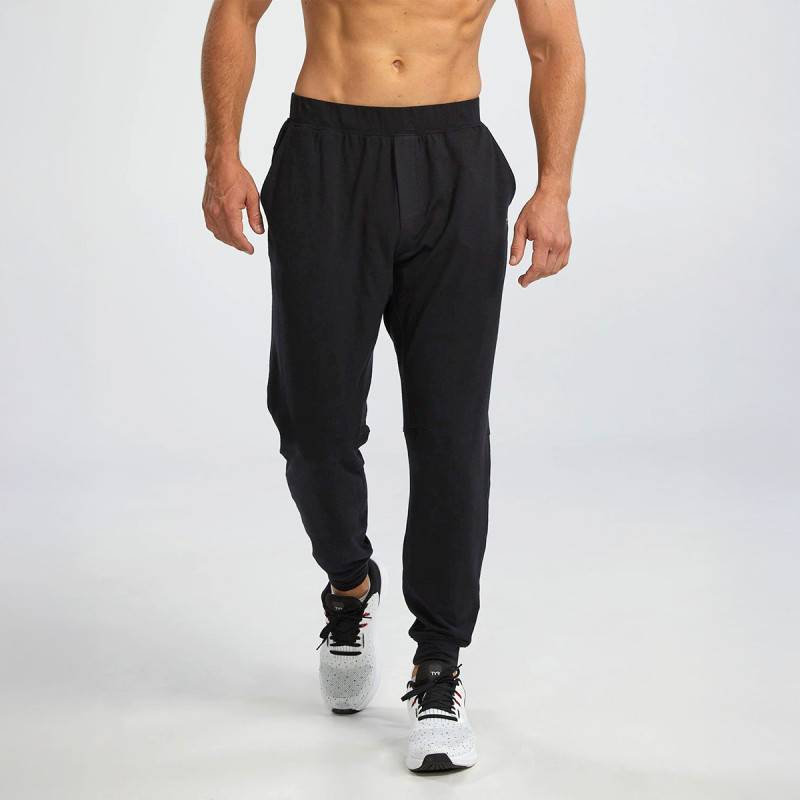 TYR Midweight Terry A.M. Herren Sweatpants - schwarz