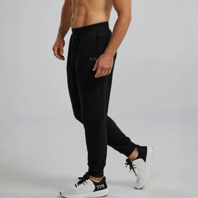 Mens TYR Midweight Terry A.M. Sweatpants - black