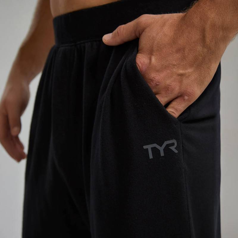 Mens TYR Midweight Terry A.M. Sweatpants - black