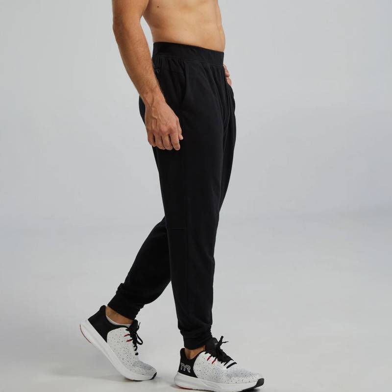 TYR Midweight Terry A.M. Herren Sweatpants - schwarz