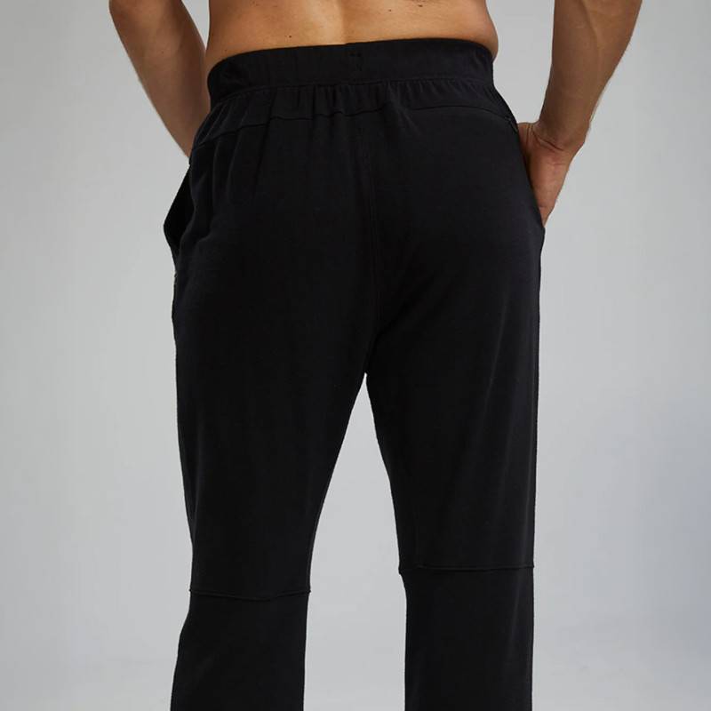 Pantaloni da bagno TYR Midweight Terry A.M. da uomo - nero