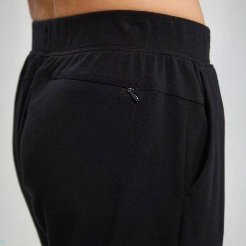 Pantaloni da bagno TYR Midweight Terry A.M. da uomo - nero