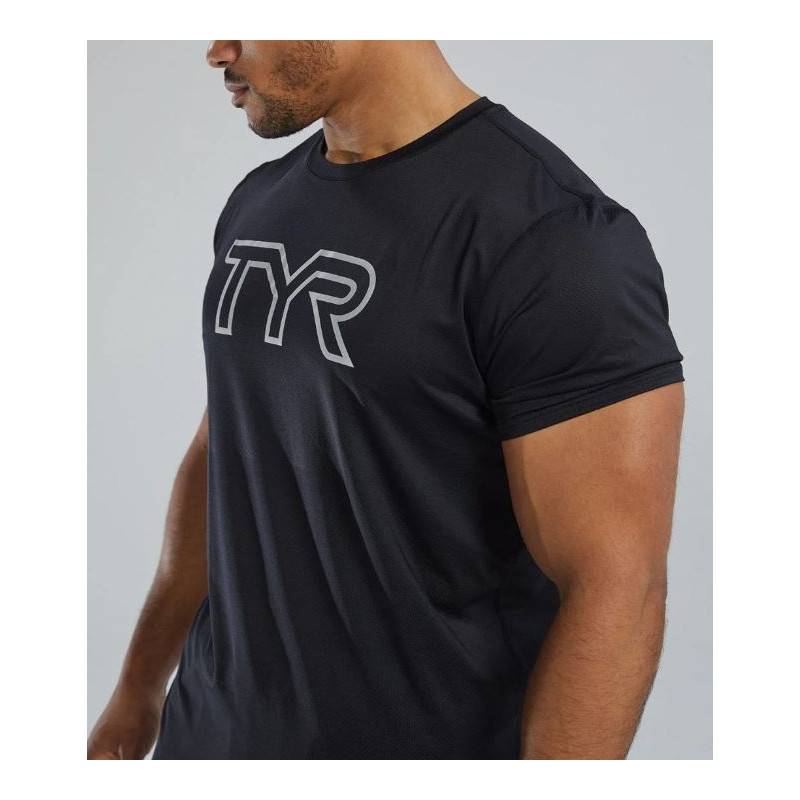 TYR Airtec Herren-T-Shirt - schwarz