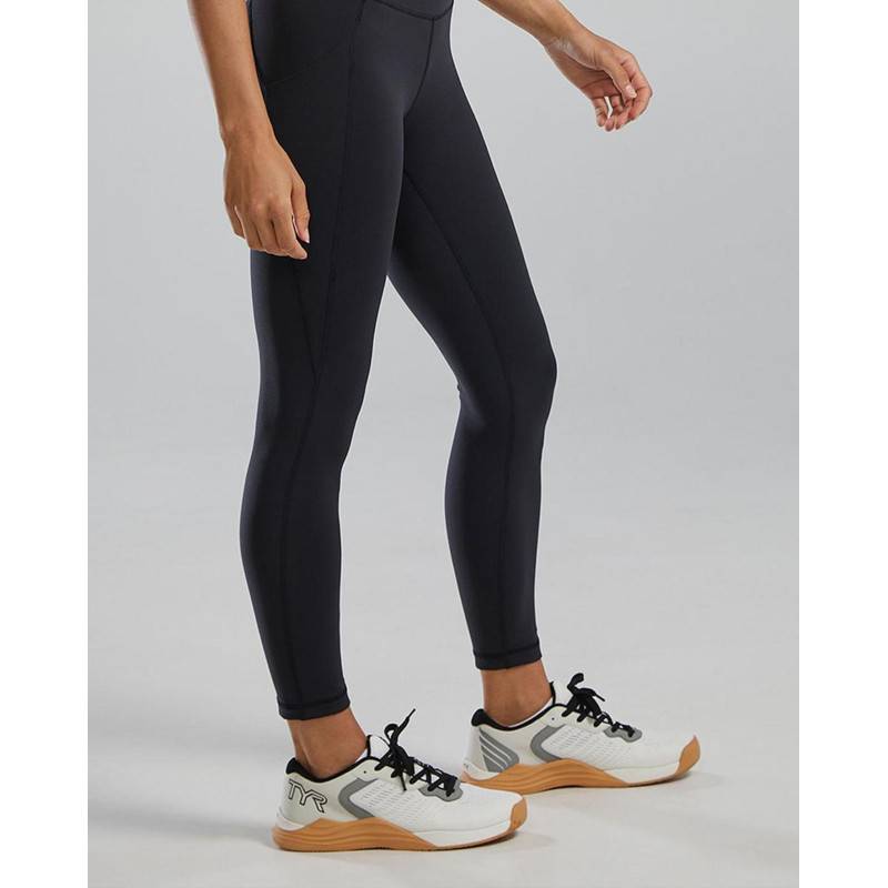 Womens TYR Joule Elite High Rise Leggings - Black