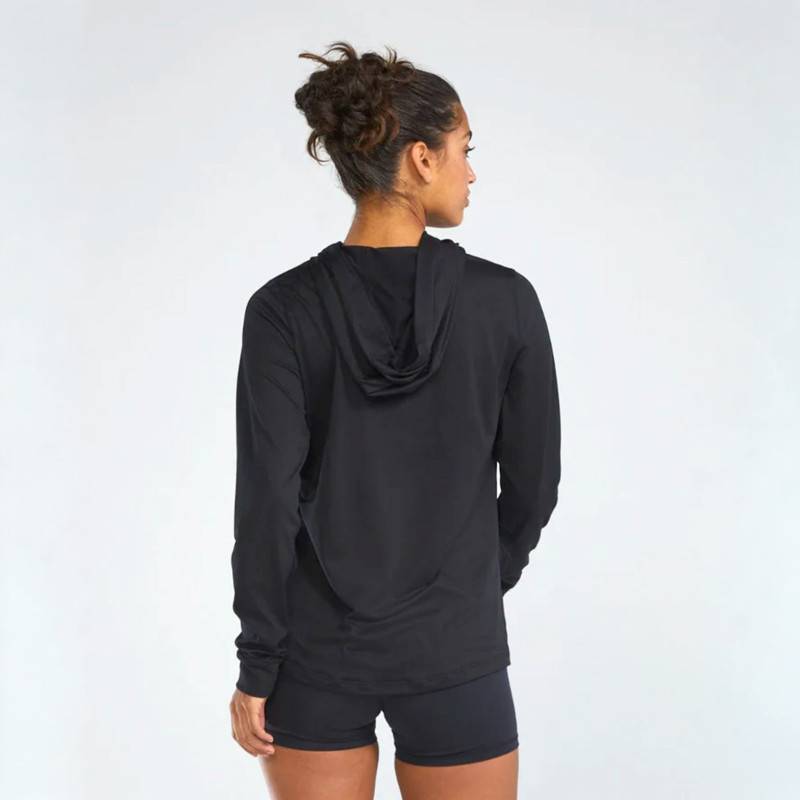 Damen-Kapuzenpullover TYR SLS Tech Performance - schwarz