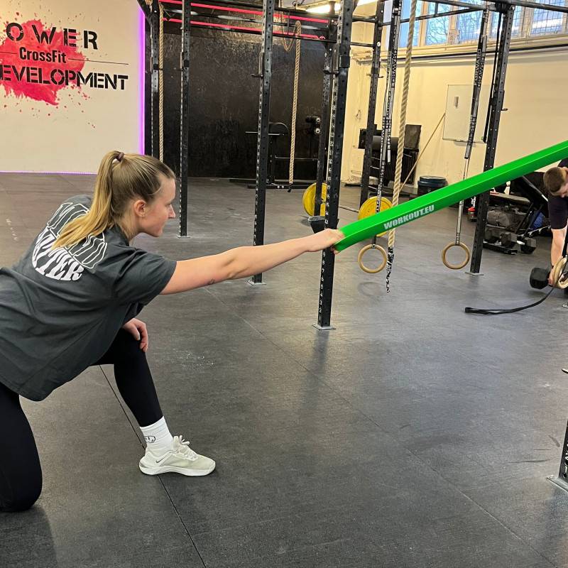 Odporová guma WORKOUT zelená - 45 kg